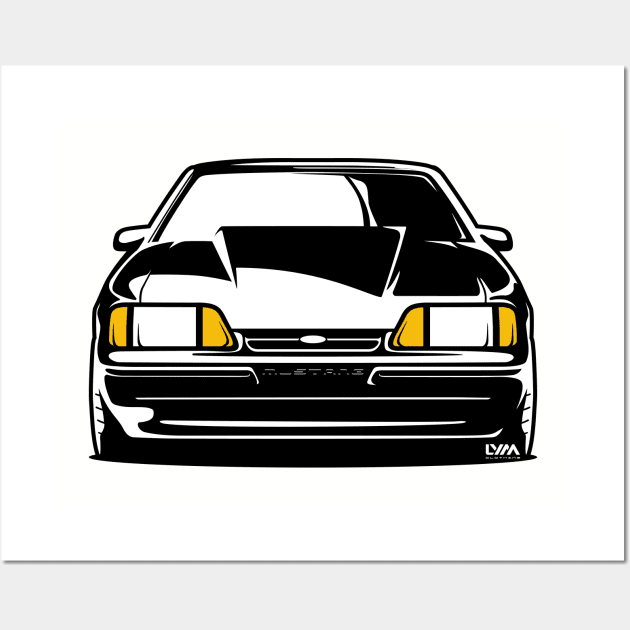 Foxbody Ford Mustang Notch Wall Art by LYM Clothing